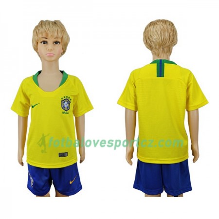 Brazílie Domácí MS 2018 - Dětské Fotbalové Dresy (S/S) Brazílie Domácí MS 2018 - Dětské Fotbalové Dresy (S/S)